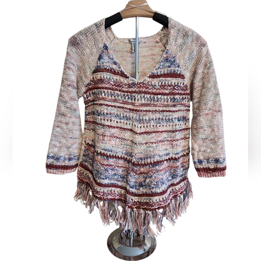 NWT American Rag 3/4 Sleeve Crochet Boho Sweater - Medium